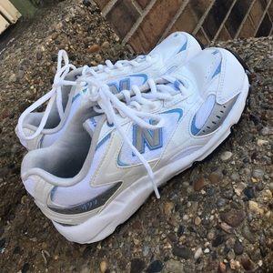 New Balance brand tennis shoes.