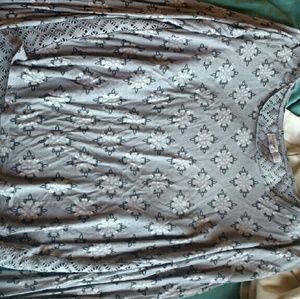 Aeropostal Long Sleeve Crop Shirt