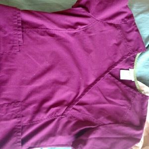Magenta Colored Scrub Set
