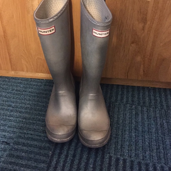 Silver hunter boots