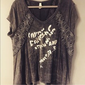 Free people open back tunic