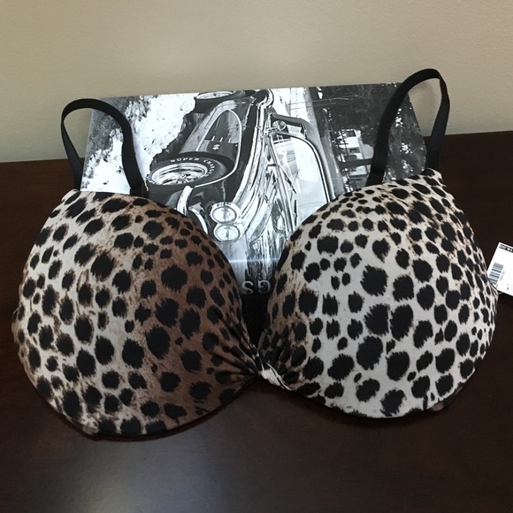 NWT 💋leopard push up bra 💋