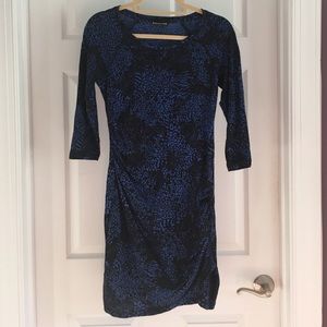 Express Black and Blue Dress
