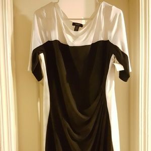 NWT Chaps Blk/WHT dress