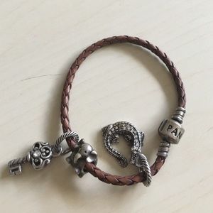 Leather Pandora bracelet