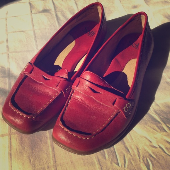 Comfortable Red Women's "Sofft" Loafers!