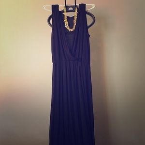 Deep V Maxi Dress