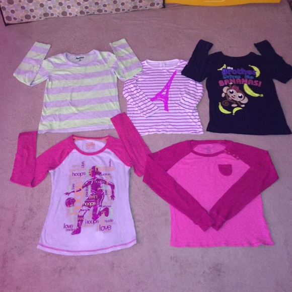 GIRL'S TOPS AND PANTS LOT OF 18 SIZE 10 AND 10-12 - Picture 3 of 4