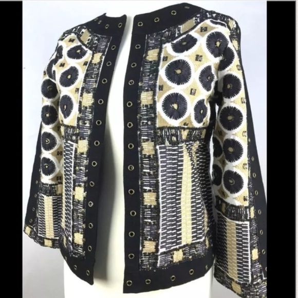 💞HP💞 ZARA Embroidered Embellished Aztec Jacket - Picture 2 of 8