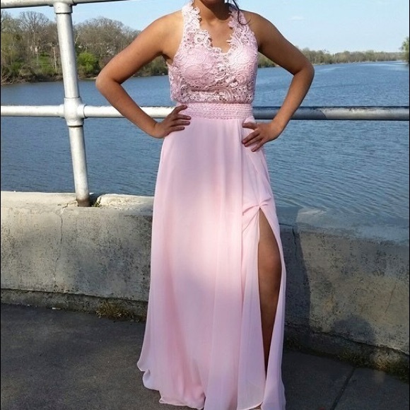 Pink prom dress