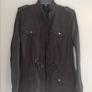 Lucky Brand Charcoal Grey Utility Jacket Medium