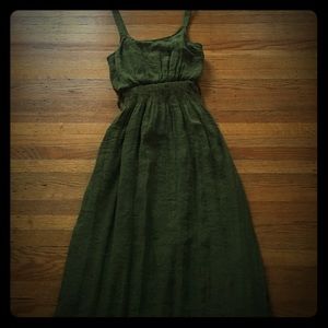 Green Maxi Dress.