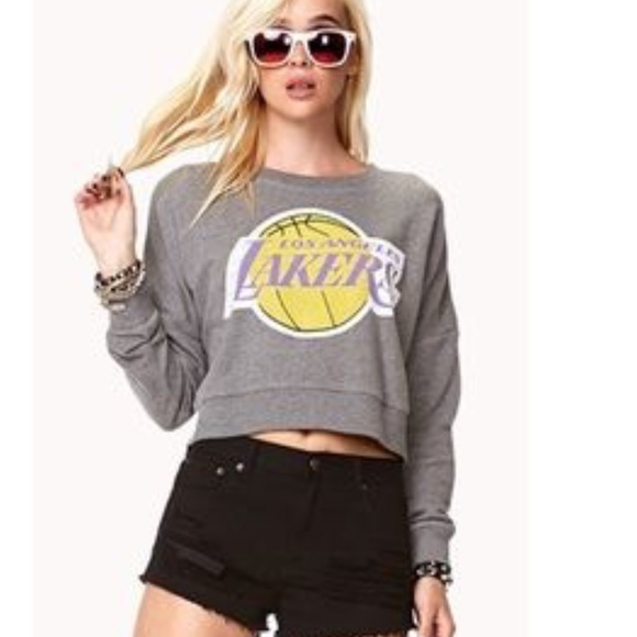 LA Lakers Crop Sweater