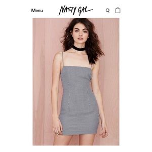 REDUCED Nasty Gal After Party Houndstooth Dress