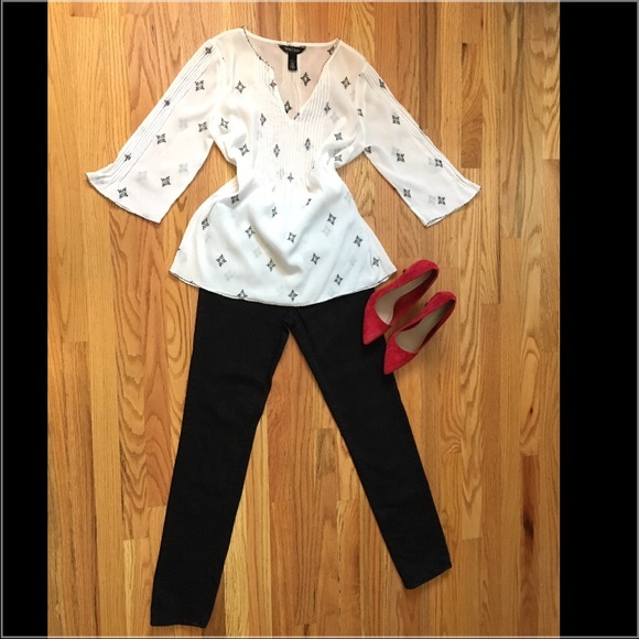 White House Black Market Tops - WHBM A-Line Embellished Blouse