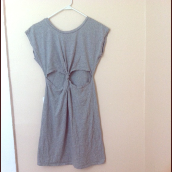 Cutout grey minidress
