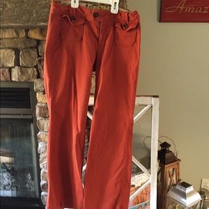 Orange Fall Old Navy Wide Bottom Pants