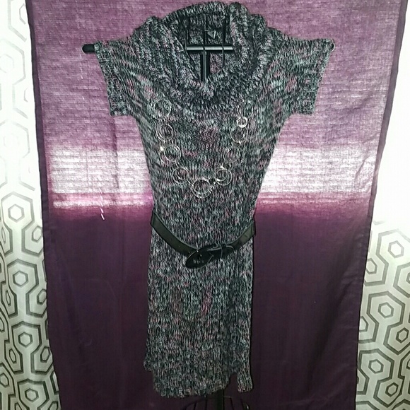 Multi color sweater dress
