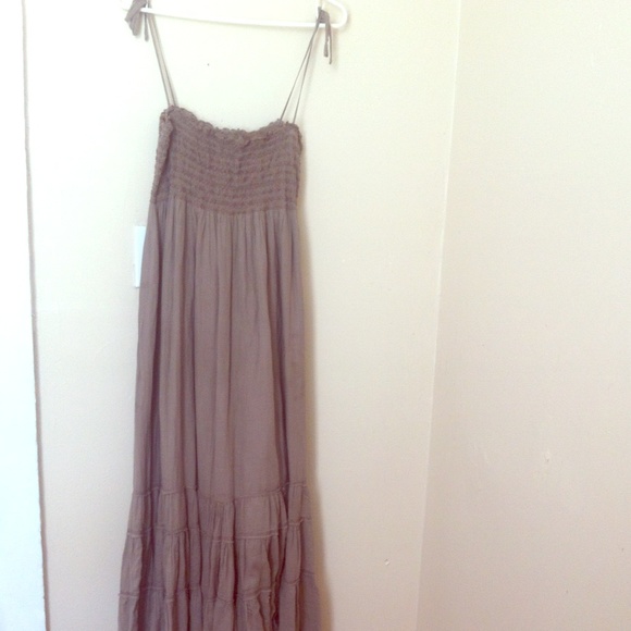 Flowy cotton Hard Tail maxi dress