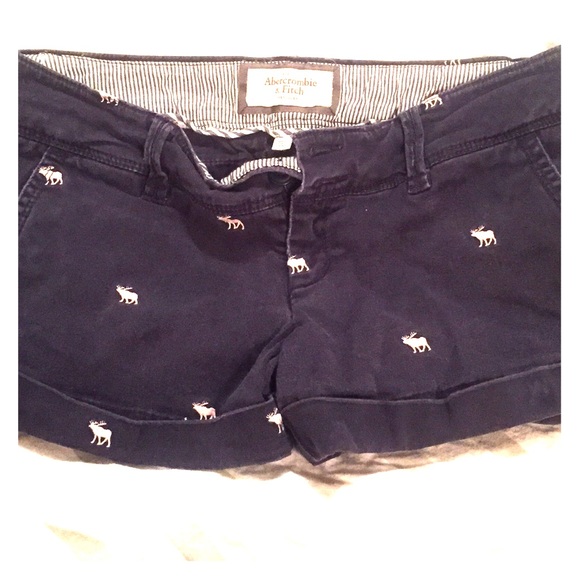 Navy Abercrombie & Fitch Shorts