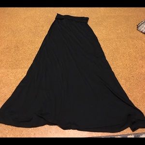 Long black skirt