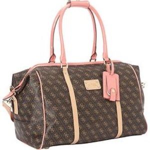 Guess Logo Affair Collection Overnight Tote Bag