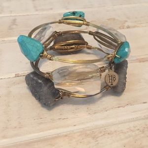 Set of 3 Bourbon & Bowetie bangles