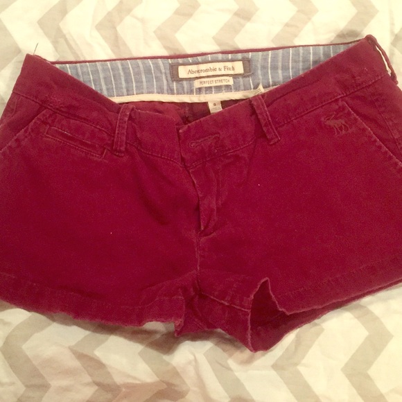 Abercrombie & Fitch Burgundy Shorts