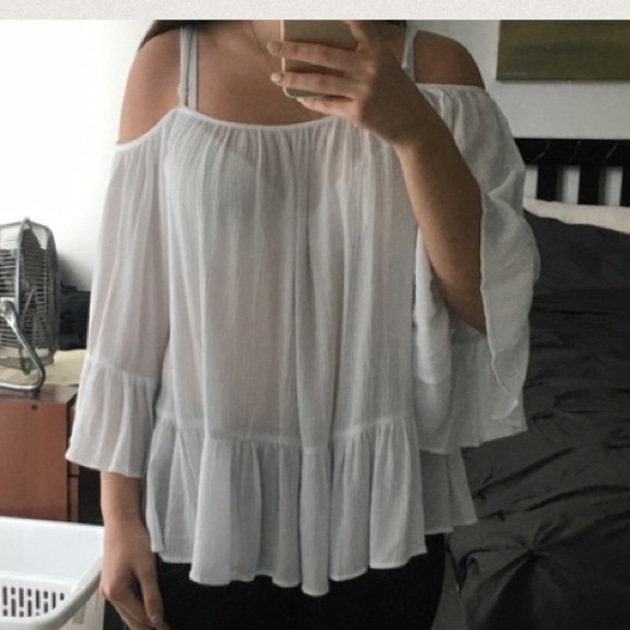 White off the shoulder top