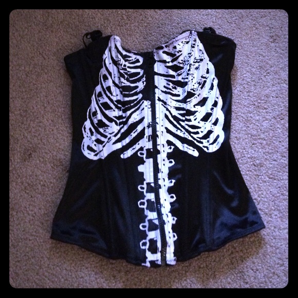 Black Skeleton Corset