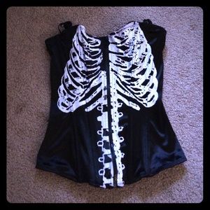Black Skeleton Corset