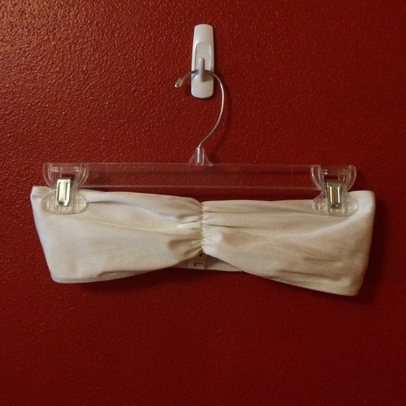 Solid White Swim Bandeau