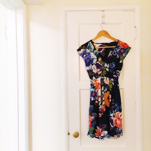 Floral Satin Dress