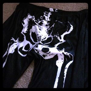 Black Skeleton Leggings