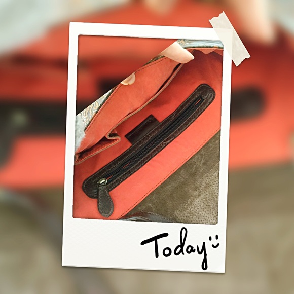 Hand Carved/Tooled Leather Message bag.Brown&Ton. - Picture 3 of 4