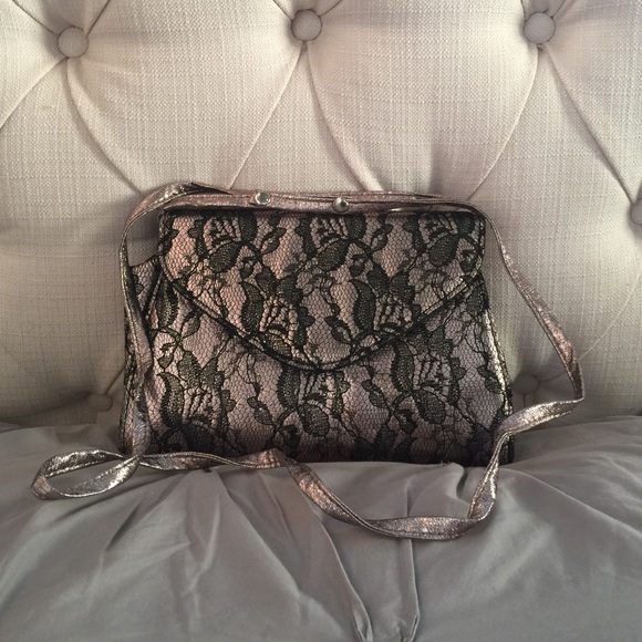Lace Detail Evening Clutch