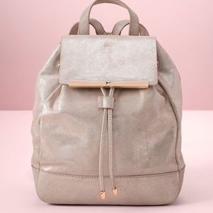 🆕Lauren Conrad champagne leather backpack