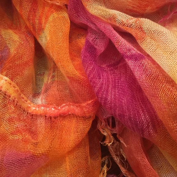 Sunset Colored Infinity Scarf! - Picture 2 of 2