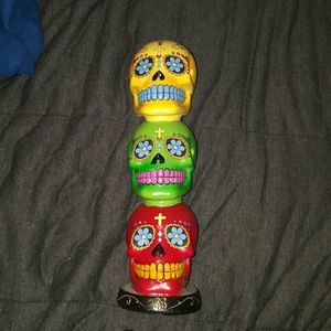 NEW- Skull Incense Burner Holder