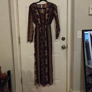 Patterned Maxi Dress