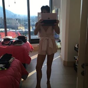 Pretty Pale Pink shorts jumpsuit