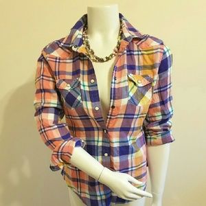 American Eagle Spring Plaid Shirt