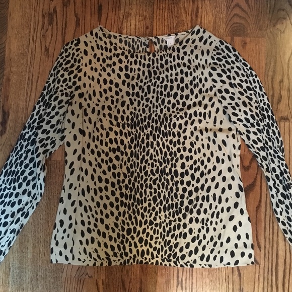 J. Crew scoopneck blouse in wildcat