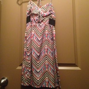 Multi colored pattern dress