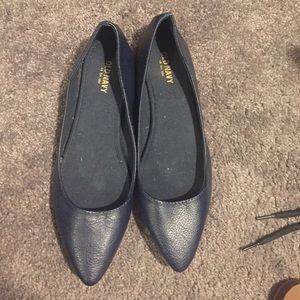 Navy flats