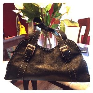 Excellent condition unique black leather purse