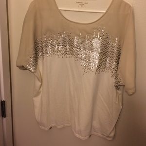 Coldwater Creek sequin T