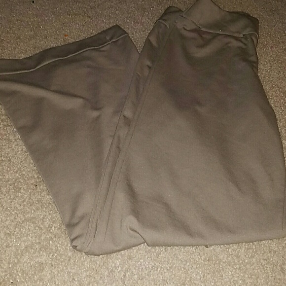 New York & Company Pants - NY&CO brown stretch wide leg trousers size M Tall