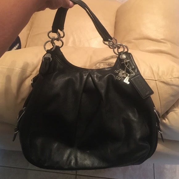 Mid size black coach