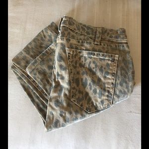 Leopard Print Skinny Jeans
